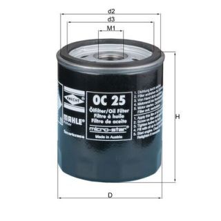 Alyvos filtras MAHLE OC 25