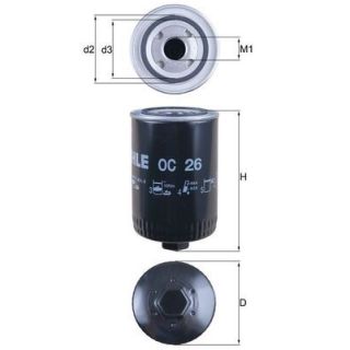 Alyvos filtras MAHLE OC 26