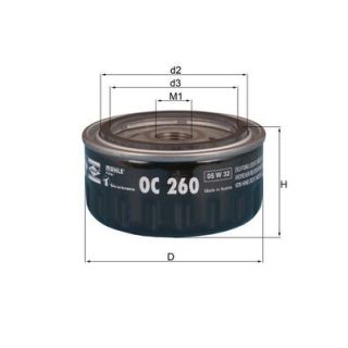 Alyvos filtras MAHLE OC 260