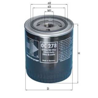 Alyvos filtras MAHLE OC 278