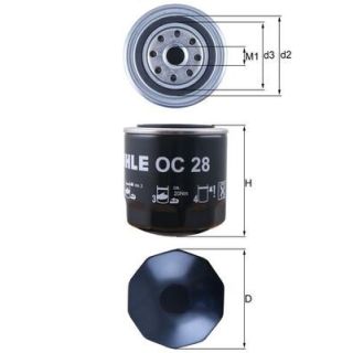 Alyvos filtras MAHLE OC 28
