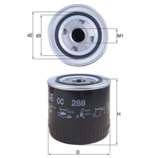 Alyvos filtras MAHLE OC 288