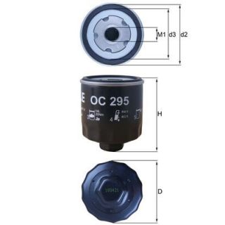 Alyvos filtras MAHLE OC 295
