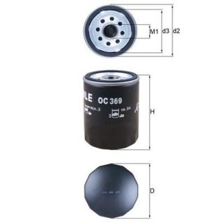 Alyvos filtras MAHLE OC 369