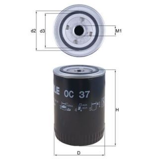 Alyvos filtras MAHLE OC 37