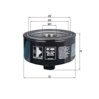 Alyvos filtras MAHLE OC 404