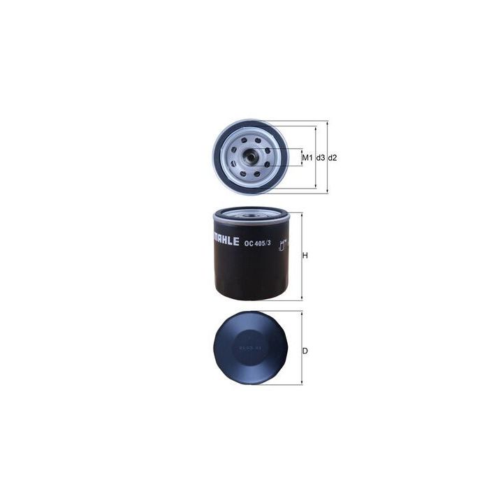 Alyvos filtras MAHLE OC 405/3
