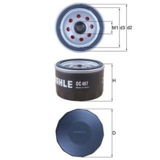 Alyvos filtras MAHLE OC 467
