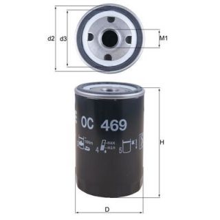 Alyvos filtras MAHLE OC 469