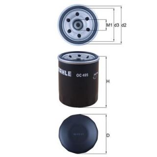 Alyvos filtras MAHLE OC 495
