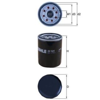 Alyvos filtras MAHLE OC 521