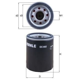 Alyvos filtras MAHLE OC 602