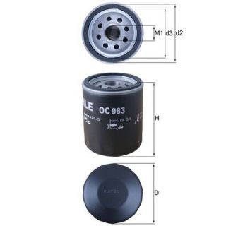 Alyvos filtras MAHLE OC 983
