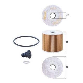 Alyvos filtras MAHLE OX 1077D