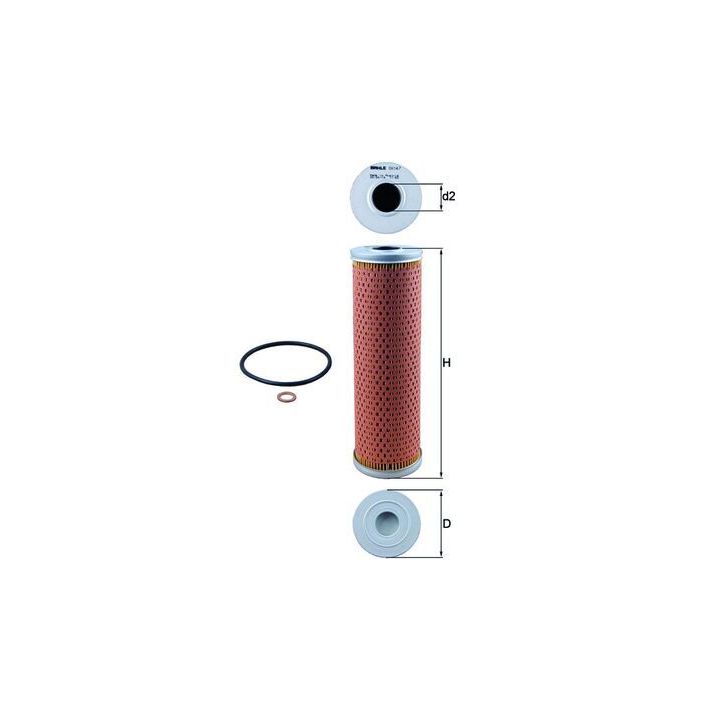 Alyvos filtras MAHLE OX 147D