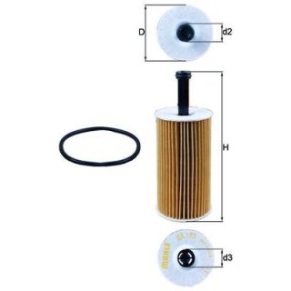 Alyvos filtras MAHLE OX 193D