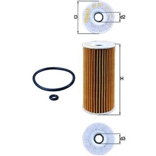 Alyvos filtras MAHLE OX 201D