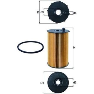 Alyvos filtras MAHLE OX 205/2D