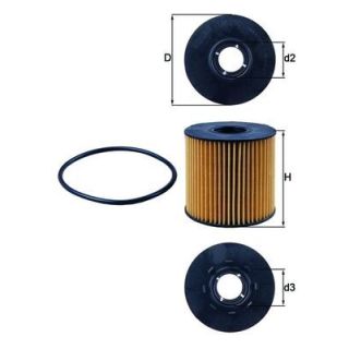 Alyvos filtras MAHLE OX 210D