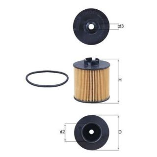 Alyvos filtras MAHLE OX 341D