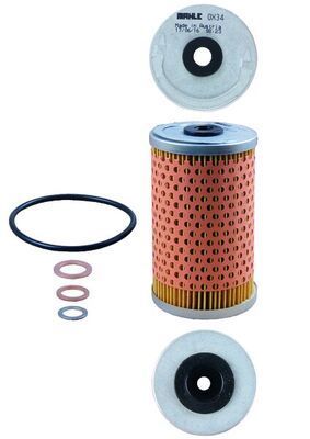 Alyvos filtras MAHLE OX 34D