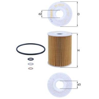 Alyvos filtras MAHLE OX 355/3D