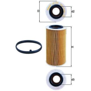 Alyvos filtras MAHLE OX 370D1