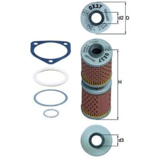 Alyvos filtras MAHLE OX 37D