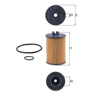 Alyvos filtras MAHLE OX 382D