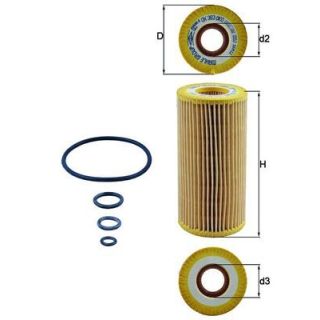 Alyvos filtras MAHLE OX 383D