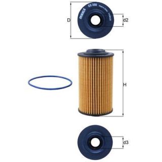 Alyvos filtras MAHLE OX 399D
