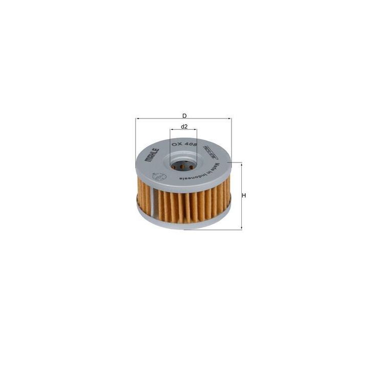 Alyvos filtras MAHLE OX 408