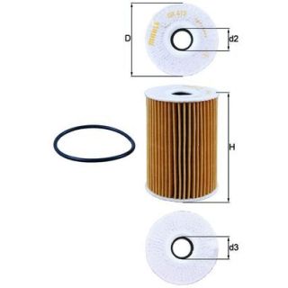 Alyvos filtras MAHLE OX 415D