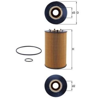 Alyvos filtras MAHLE OX 435D