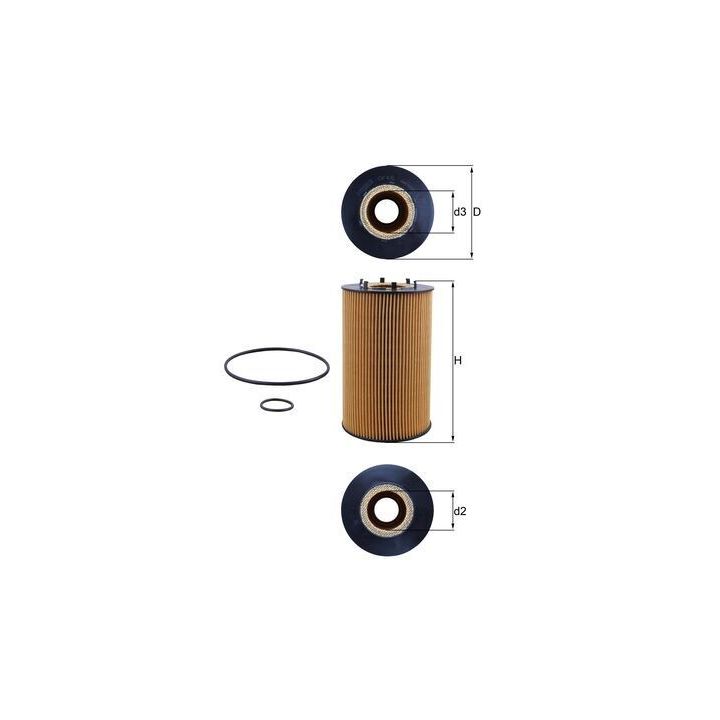 Alyvos filtras MAHLE OX 435D