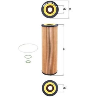 Alyvos filtras MAHLE OX 562D