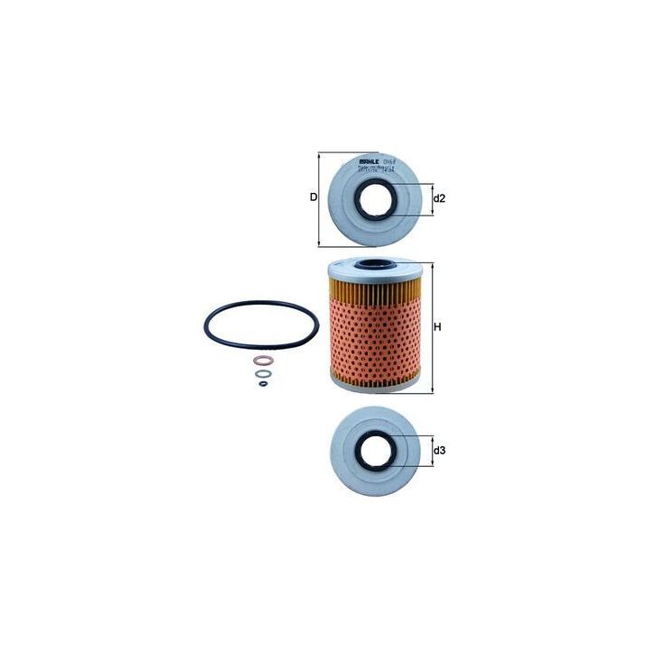 Alyvos filtras MAHLE OX 68D