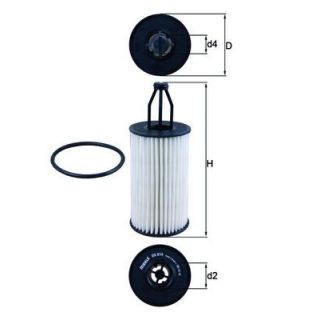 Alyvos filtras MAHLE OX 814D