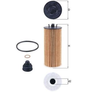 Alyvos filtras MAHLE OX 815/1D