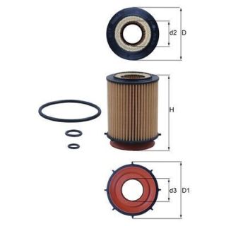 Alyvos filtras MAHLE OX 982D