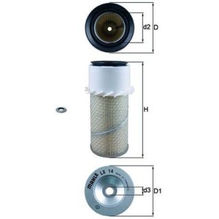 Oro filtras MAHLE LX 14