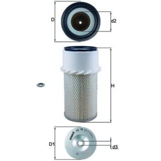 Oro filtras MAHLE LX 16