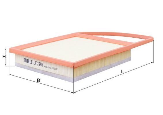 Oro filtras MAHLE LX 2995