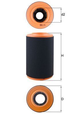 Oro filtras MAHLE LX 3353