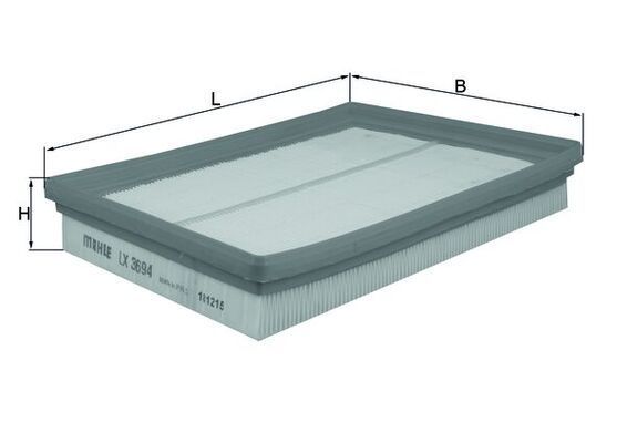 Oro filtras MAHLE LX 3694