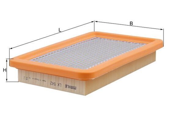 Oro filtras MAHLE LX 542