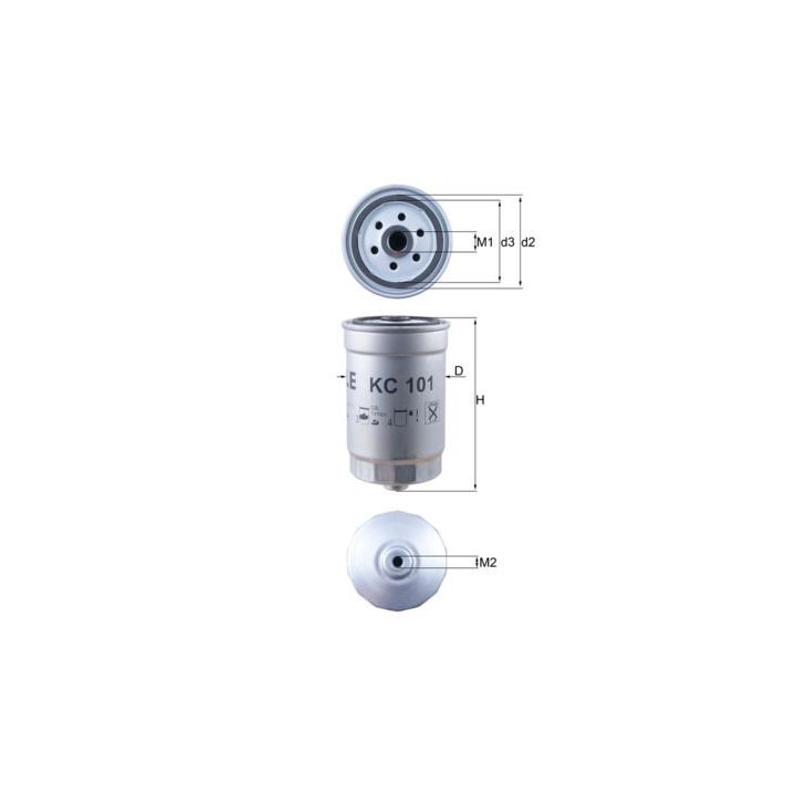 Kuro filtras MAHLE KC 101