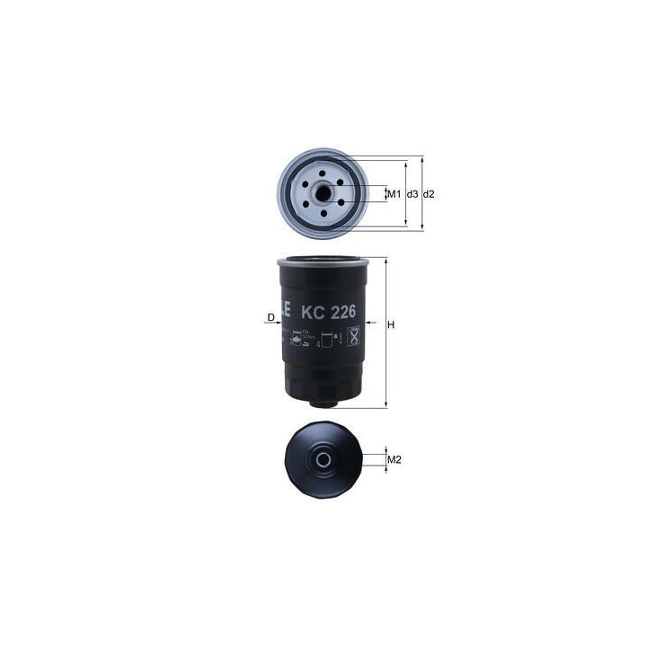 Kuro filtras MAHLE KC 226