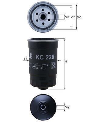 Kuro filtras MAHLE KC 226