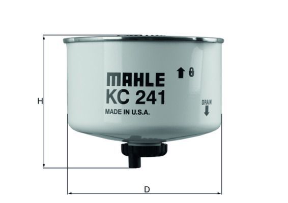 Kuro filtras MAHLE KC 241D